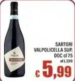 Top Supermercati Sartori Valpolicella Sup. offerta