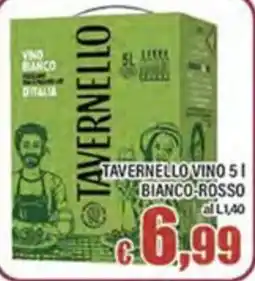 Top Supermercati Tavernello vino 5 l bianco-rosso offerta