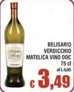 Top Supermercati Belisario verdicchio matelica vino doc offerta