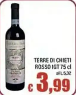 Top Supermercati Terre di Chieti Rosso IGT offerta