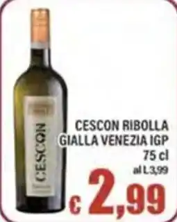 Top Supermercati Cescon ribolla gialla venezia igp offerta