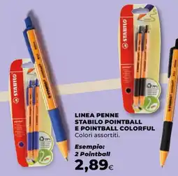 Unicoop Penne Stabilo Pointball e Pointball Colorful offerta
