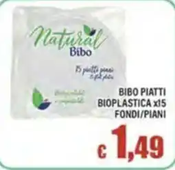 Top Supermercati Natural Bibo piatti piani offerta