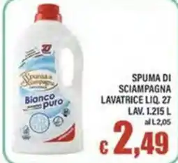 Top Supermercati Spuma di sciampagna lavatrice liquido offerta