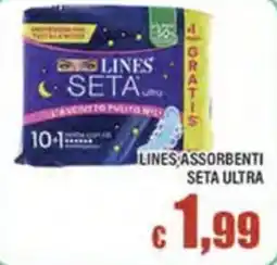 Top Supermercati Lines assorbenti seta ultra offerta