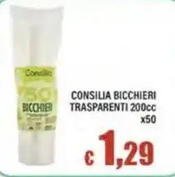 Top Supermercati Consilia bicchieri trasparenti offerta