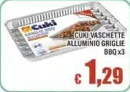 Top Supermercati Cuki vaschette alluminio griglie bbq offerta
