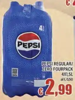 Top Supermercati Pepsi Regular/Zero Fourpack offerta