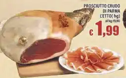 Top Supermercati Prosciutto crudo di Parma offerta