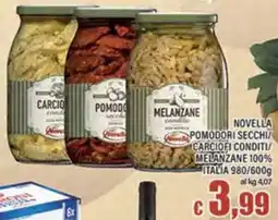 Top Supermercati Novella pomodori secchi / carciofi conditi / melanzane condite offerta