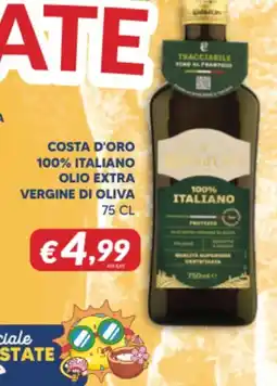 Supermercati Visotto Costa d'Oro olio extra vergine di oliva offerta