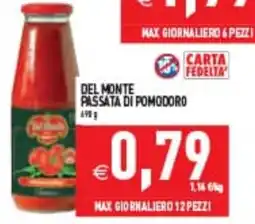 Supermercati Agorà Del Monte passata di pomodoro offerta