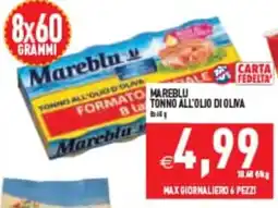 Supermercati Agorà Mareblu tonno all'olio di oliva offerta