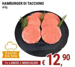Tre Valli Supermercato Hamburger di tacchino offerta