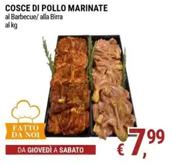 Tre Valli Supermercato Cosce di pollo marinate offerta