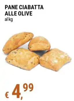 Tre Valli Supermercato Pane ciabatta alle olive offerta