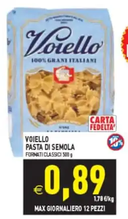 Supermercati Agorà Voiello pasta di semola offerta