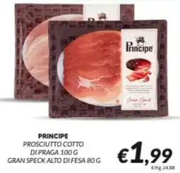Supermercati Visotto Principe Prosciutto Cotto di Praga offerta