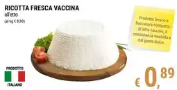 Tre Valli Supermercato Ricotta fresca vaccina offerta