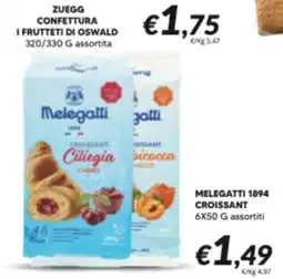 Supermercati Visotto Melegatti croissant offerta