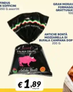 Supermercati Visotto Antiche Bontà Mozzarella di Bufala Campana DOP offerta