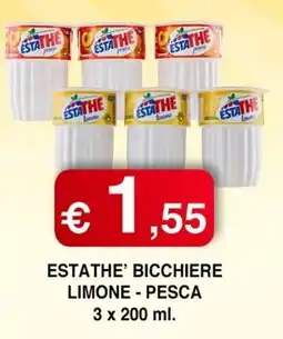 Orsini Market Estathe bicchiere limone - pesca offerta