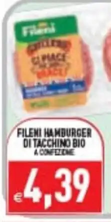 Supermercati Agorà Fileini hamburger di tacchino bio offerta