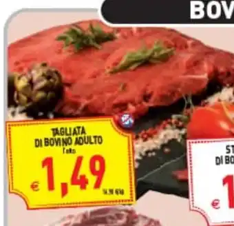 Supermercati Agorà Tagliata di bovino adulto offerta