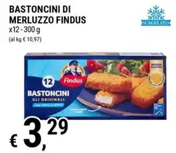 Tre Valli Supermercato Bastoncini di merluzzo Findus offerta