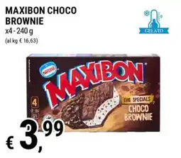 Tre Valli Supermercato Maxibon Choco Brownie offerta