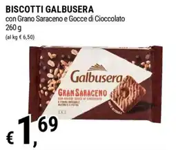 Tre Valli Supermercato Biscotti Galbusera con Grano Saraceno e Gocce di Cioccolato offerta