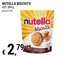 Tre Valli Supermercato Nutella biscuits offerta