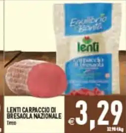 Supermercati Agorà Lenti Carpaccio di Bresaola Nazionale offerta