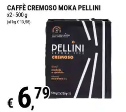 Tre Valli Supermercato Caffè cremoso Moka Pellini offerta