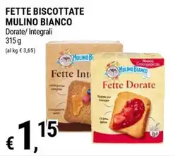 Tre Valli Supermercato Fette biscottate Mulino Bianco offerta