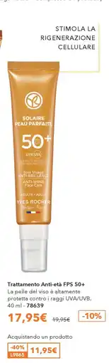 Yves Rocher Trattamento Anti-età FPS 50+ Yves Rocher offerta