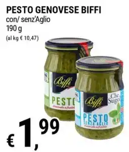 Tre Valli Supermercato Pesto genovese Biffi senza aglio offerta
