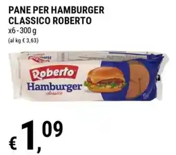 Tre Valli Supermercato Pane per hamburger classico Roberto offerta