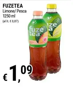 Tre Valli Supermercato Fuze tea Limone/Pesca offerta