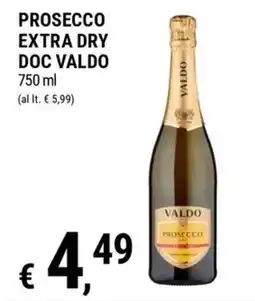 Tre Valli Supermercato Prosecco extra dry doc valdo offerta