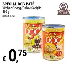 Tre Valli Supermercato Special Dog Patè offerta