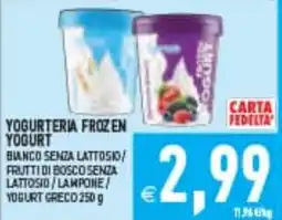 Supermercati Agorà Yogurteria frozen yogurt offerta