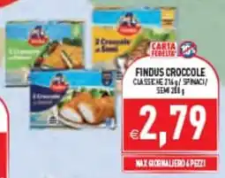Supermercati Agorà Findus crocchette classiche offerta