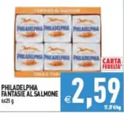 Supermercati Agorà Philadelphia fantasie al salmone offerta