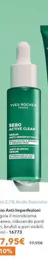 Yves Rocher Sebo Active Clear Anti-Imperfezioni offerta
