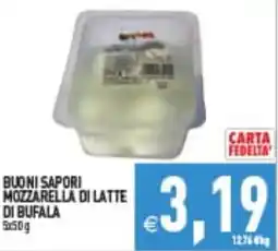 Supermercati Agorà Buoni Sapori Mozzarella di Latte di Bufala offerta
