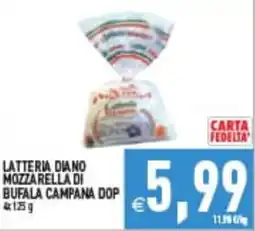 Supermercati Agorà Latteria Diano Mozzarella di Bufala Campana DOP offerta