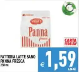 Supermercati Agorà Panna fresca Fattoria Latte Sano offerta