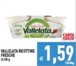 Supermercati Agorà Vallelata ricottine fresche offerta