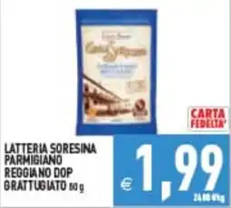 Supermercati Agorà Latteria Sorensina Parmigiano Reggiano DOP Grattugiato offerta